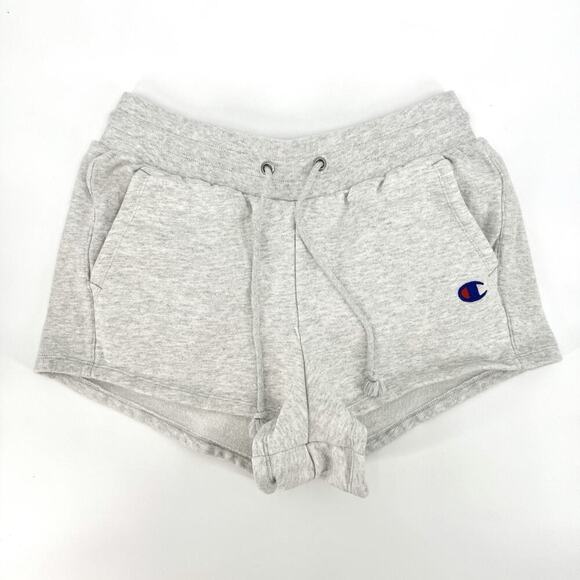 Champion Womens Size Large Reverse Weave Grey Athletic Shorts Gym Athleisure - Picture 1 of 7